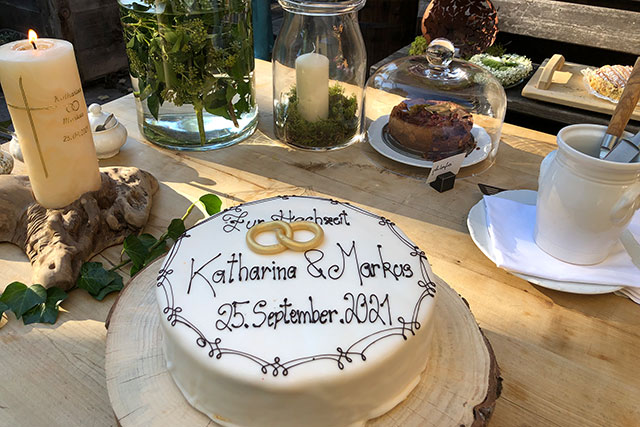 Hochzeitstorte im Gannerhof Hochzeitstorte im Gannerhof
